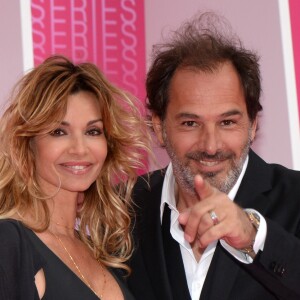 Ingrid Chauvin et son mari Thierry Peythieu sur le Pink Carpet lors du premier festival CanneSéries pour la présentation des séries "Killing Eve" et "When Heroes Fly", à Cannes, le 8 avril 2018. © Rachid Bellak/Bestimage