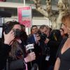 Ingrid Chauvin sur le Pink Carpet lors du premier festival CanneSéries pour la présentation des séries "Killing Eve" et "When Heroes Fly", à Cannes, le 8 avril 2018. © Rachid Bellak/Bestimage