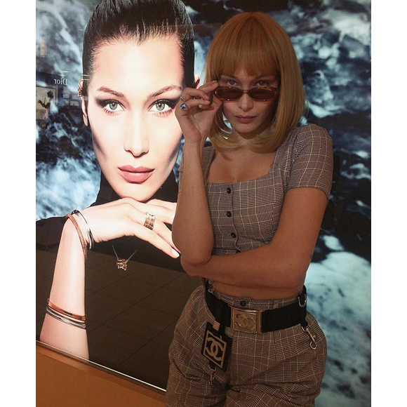Bella Hadid. Avril 2018.