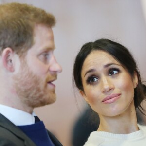 Meghan Markle et le prince Harry à Belfast le 23 mars 2018.