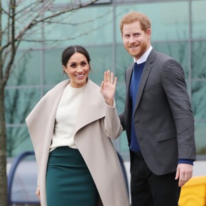 Meghan Markle et le prince Harry à Belfast le 23 mars 2018.