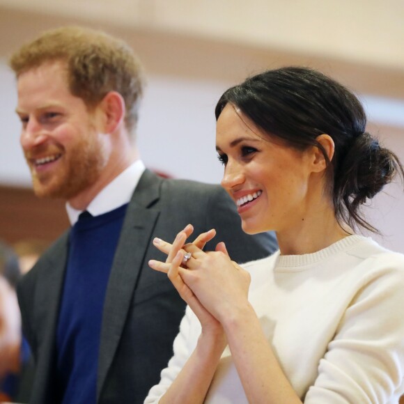 Meghan Markle et le prince Harry à Belfast le 23 mars 2018.