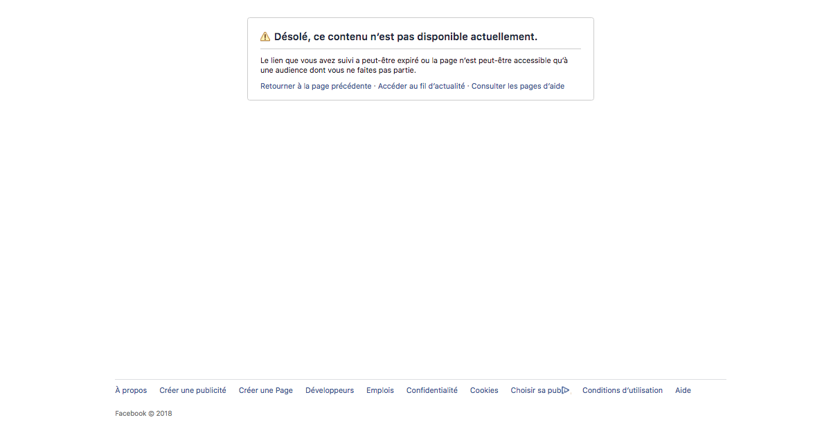 Photo "Désolé, ce contenu n