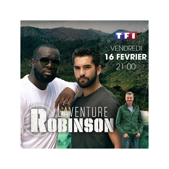 Maître Gims et Kendji Girac dans L'aventure Robinson, le 16 février 2018 sur TF1.