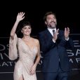 Penelope Cruz et son mari Javier Bardem - Avant-première du film "Loving Pablo" lors du 65ème festival du film de San Sebastian, le 30 octobre 2017.