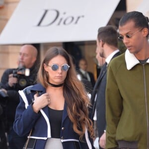 Le chanteur Stromae et Coralie Barbier - People sortant du défilé de mode "Louis Vuitton", collection prêt-à-porter Printemps-Eté 2017 à Paris, le 5 octobre 2016. © CVS/Veeren/Bestimage