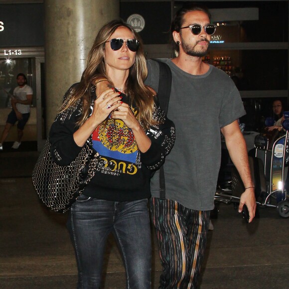 Heidi Klum et Tom Kaulitz à Los Angeles. Le 12 avril 2018.