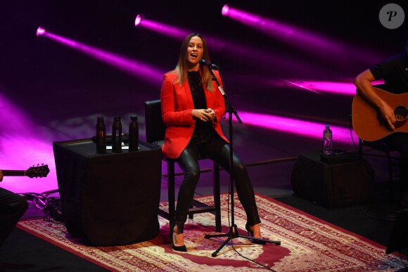 Alanis Morissette en concert à l'ICC (International Convention Center) à Sydney, le 24 janvier 2018.