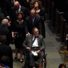 George H.W. Bush - Obsèques de Barbara Bush, à Houston, au Texas, le 21 avril 2018.