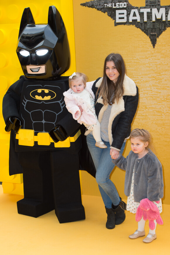 Imogen Thomas et ses filles à la première de The Lego Batman Movie à Londres, le 28 janvier 2017