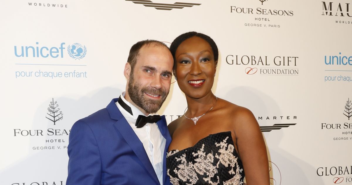 Geoffroy Jeff Tekeyan et sa femme Nadège BeaussonDiagne au photocall