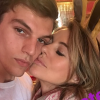 Elizabeth Hurley et son neveu Miles. Avril 2018.