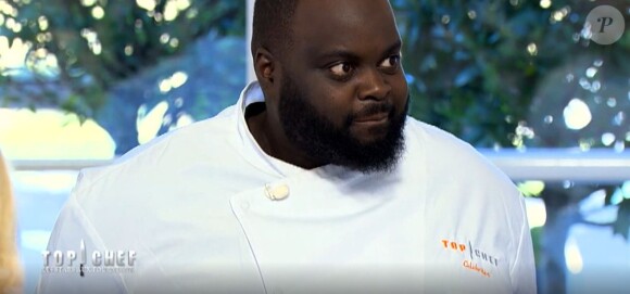 Issa Doumbia dans "Top Chef Célébrités" (M6) mercredi 2 mai 2018.