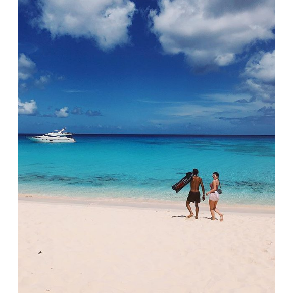 Kylie Jenner et Travis Scott en vacances aux Îles Turques-et-Caïques. Mai 2018.