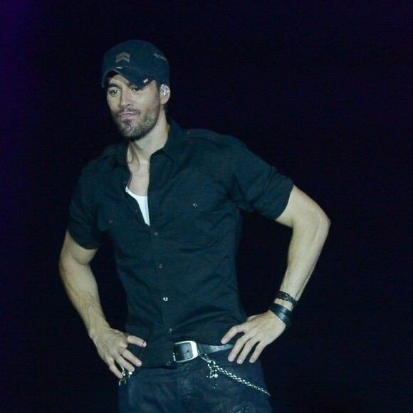 Enrique Iglesias en concert à Sao Paulo au Brésil, le 5 avril 2018