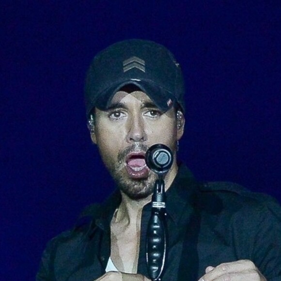 Enrique Iglesias en concert à Sao Paulo au Brésil, le 5 avril 2018