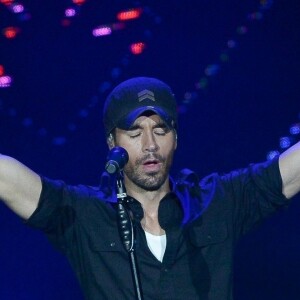 Enrique Iglesias en concert à Sao Paulo au Brésil, le 5 avril 2018