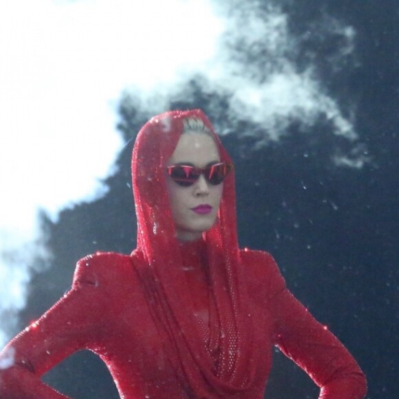 Katy Perry en concert à Rio de Janeiro le 18 mars 2018.