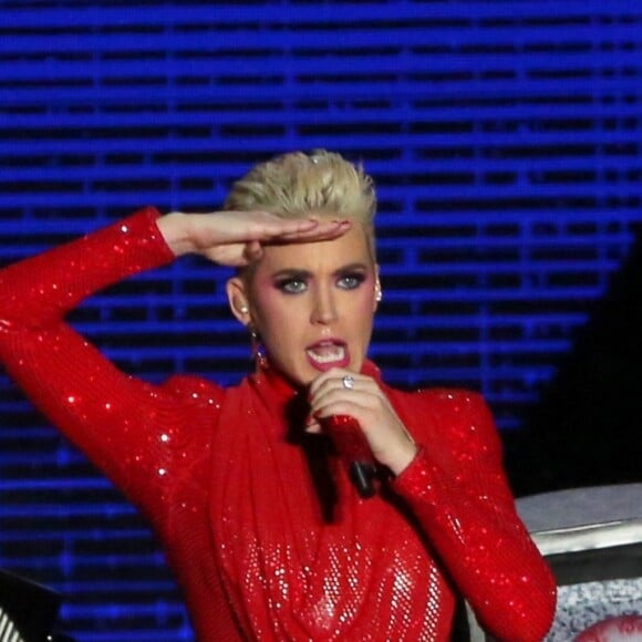 Katy Perry en concert à Rio de Janeiro le 18 mars 2018.