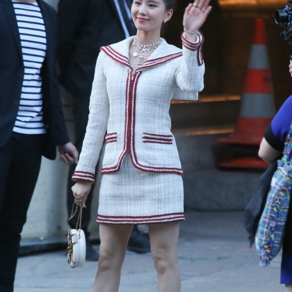 Liu Shishi - Arrivées au défilé croisière Chanel au Grand Palais à Paris, France, le 3 mai 2018. © CVS/Bestimage