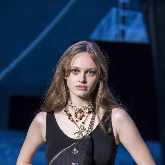 Lily Taïeb - Photocall du défilé de la collection Croisière Chanel 2018/2019 au Grand Palais à Paris, France, le 3 mai 2018. © Olivier Borde/Bestimage