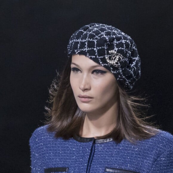 Bella Hadid - Défilé croisière Chanel au Grand Palais à Paris le 3 mai 2018. © Olivier Borde/Bestimage