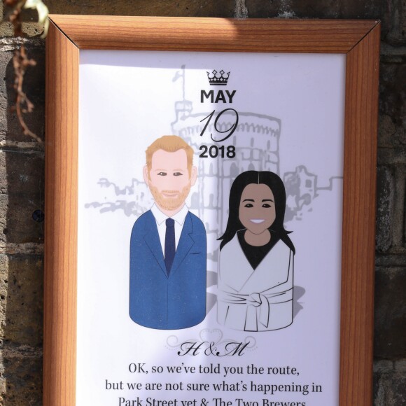 La ville de Windsor se prépare à accueillir le mariage du Prince Harry et de Meghan Markle le 3 mai 2018.