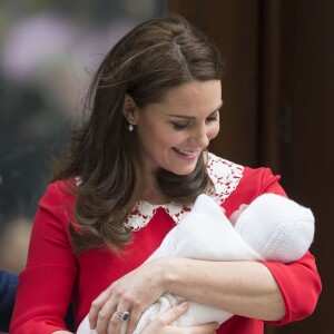 Kate Middleton à la maternité St Mary à Londres, le 23 avril 2018