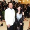 Elon Musk et sa compagne Grimes - Les célébrités arrivent à l'ouverture de l'exposition Heavenly Bodies: Fashion and the Catholic Imagination à New York, le 7 mai 2018