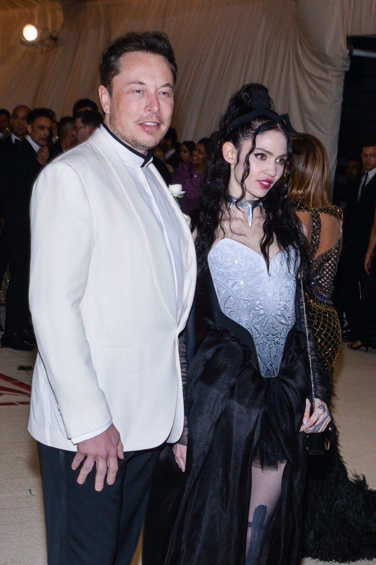 Photo Elon Musk et Claire Elise Boucher aka Grimes à l'ouverture de l