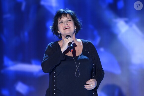 Maurane - Enregistrement de l'émission "Vivement Dimanche" à Paris le 25 Fevrier 2015.