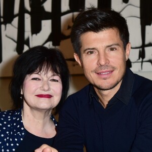 Maurane et Vincent Niclo - Remise de la médaille Grand Vermeil de la Ville de Paris dans les salons de la Mairie à Michel Legrand à Paris. Le 22 janvier 2015.