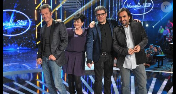 Sinclair, Maurane, Olivier Bas et André Manoukian, jury de "Nouvelle Star" sur M6.