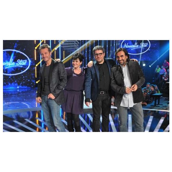 Sinclair, Maurane, Olivier Bas et André Manoukian, jury de "Nouvelle Star" sur M6.