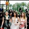 Laetitia Casta aux côtés d'Aishwarya Rai et Gong Lee, également égéries L'Oréal Paris, à Cannes en 2004.