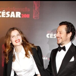 Laetitia Casta et son compagnon d'alors, l'acteur Stefano Accorsi, lors de la cérémonie des César en 2011.