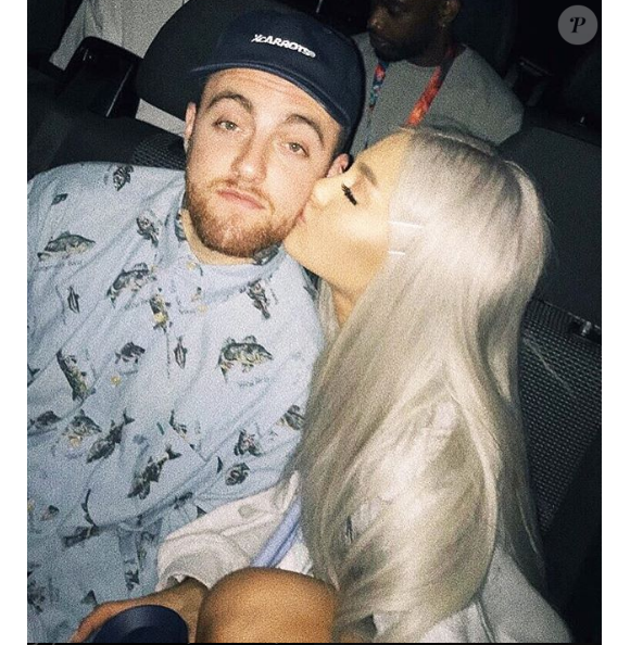 Ariana Grande et Mac Miller amoureux, photo Instagram 2017. Le couple s'est séparé au printemps 2018 après un peu moins de deux années de romance.