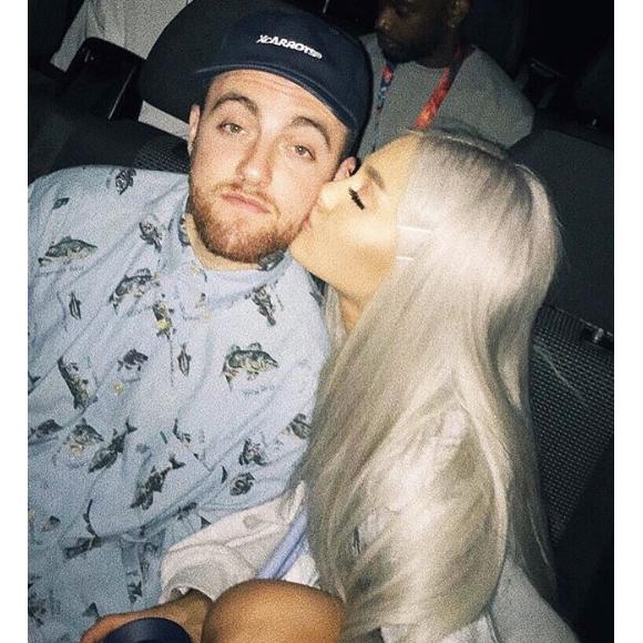 Ariana Grande et Mac Miller amoureux, photo Instagram 2017. Le couple s'est séparé au printemps 2018 après un peu moins de deux années de romance.