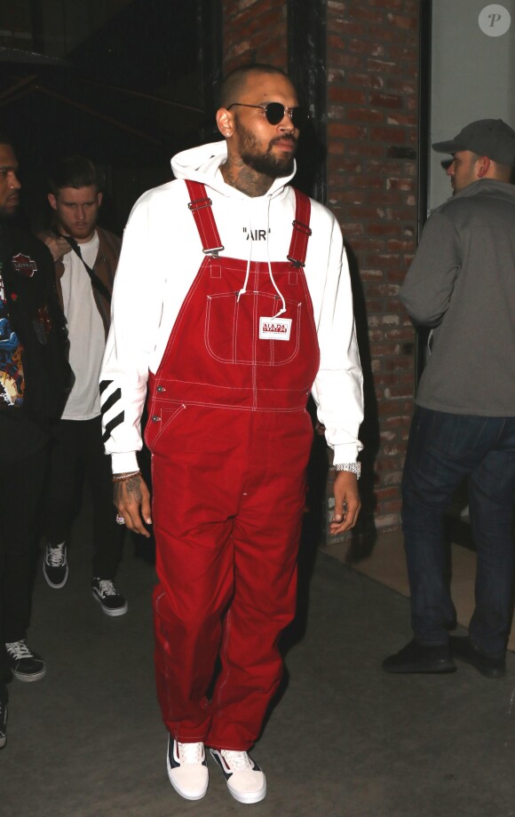 Chris Brown à Los Angeles le 21 mars 2018, au lancement de la collection de printemps de boohoo.com et The Zendaya Edit.