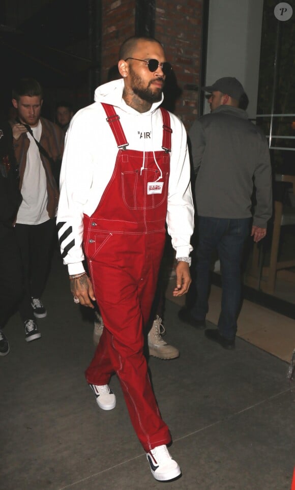 Chris Brown à Los Angeles le 21 mars 2018, au lancement de la collection de printemps de boohoo.com et The Zendaya Edit.