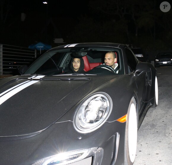 Chris Brown est allé fêter l'anniversaire de Paris Jackson (20 ans) au Bash at Hyde Sunset Kitchen and Cocktails à Los Angeles le 6 avril 2018
