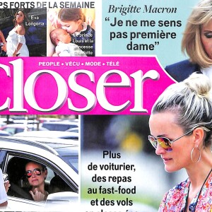 Couverture du magazine "Closer", numéro du 11 mai 2018.