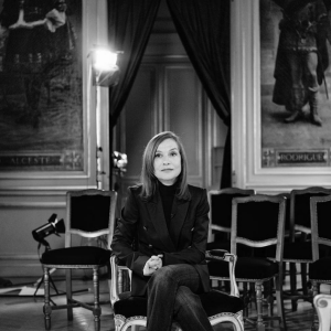 Isabelle Huppert photographié par Nikos Aliagas, mars 2018.