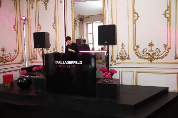 Soirée de lancement de la ligne de maquillage Karl Lagerfeld + ModelCo à l'hôtel d'Evreux à Paris le 15 mai 2018. © Marc Ausset-Lacroix/Bestimage