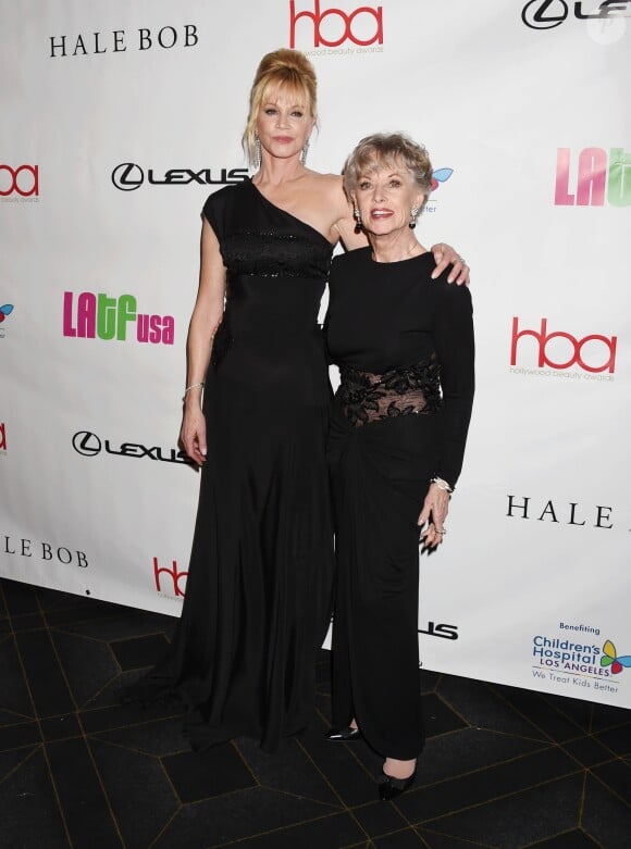 Melanie Griffith et sa mère Tippi Hedren à Los Angeles le 21 février 2016.