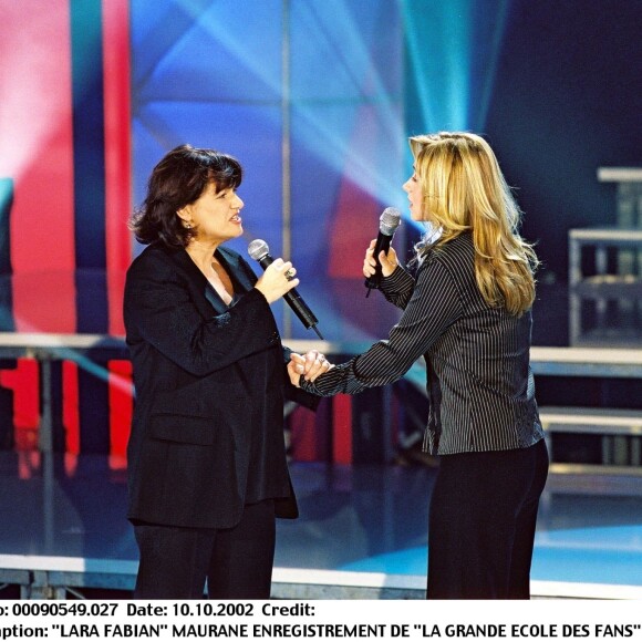 Lara Fabian et Maurane - Enregistrement de La grand école des fans, en 2002