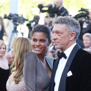 Vincent Cassel et sa fiancée Tina Kunakey - Montée des marches du film « Les Filles du Soleil » lors du 71ème Festival International du Film de Cannes. Le 12 mai 2018 © Borde-Jacovides-Moreau/Bestimage