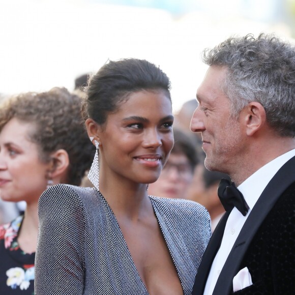 Vincent Cassel et sa fiancée Tina Kunakey - Montée des marches du film « Les Filles du Soleil » lors du 71ème Festival International du Film de Cannes. Le 12 mai 2018 © Borde-Jacovides-Moreau/Bestimage