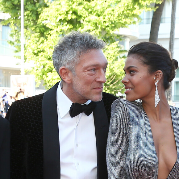 Vincent Cassel et sa fiancée Tina Kunakey - Montée des marches du film « Les Filles du Soleil » lors du 71ème Festival International du Film de Cannes. Le 12 mai 2018 © Borde-Jacovides-Moreau/Bestimage