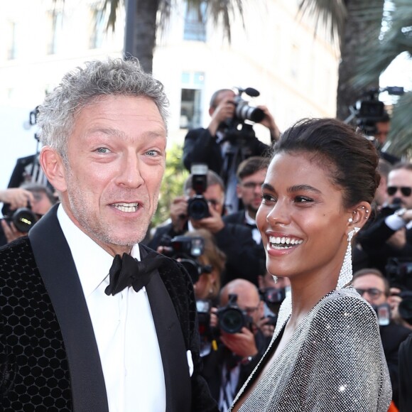 Vincent Cassel et sa fiancée Tina Kunakey - Montée des marches du film « Les Filles du Soleil » lors du 71ème Festival International du Film de Cannes. Le 12 mai 2018 © Borde-Jacovides-Moreau/Bestimage